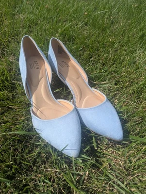 Apt.9 Caspian Blue Faux Suede Memory Foam High Heel Shoes Women’s 10 Med - Image 1 of 4