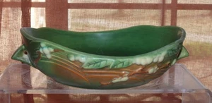 Roseville 1947 SNOWBERRY GREEN niedrige Schale 1BL-8 Mid Century Modern Keramik - Bild 1 von 6