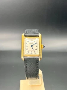 Cartier Tank Vermeil Ladies Watch - Quartz - 20mmx28mm - Picture 1 of 11