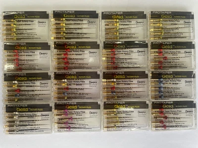 Dentsply Protaper Gold Rotary Files Tulsa Assorted Endodontics F1,F2,F3,S1,S2,SX