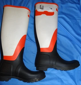 Hunter Original Women's w/ Original Tall Shadow Print Size US 8 - Afbeelding 1 van 4