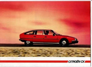 1985 CITROEN CX RANGE French Market 12p Brochure in French - Bild 1 von 4