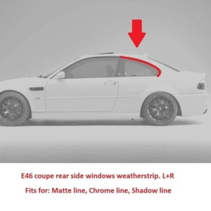 all BMW e46 coupe rear quarter window rubber seal weather stripping M3 328i 330i - Picture 1 of 16