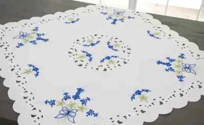 Blue Bonnet Table Topper/ Doily (33" square) - Image 1 of 3