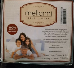 King Size Sheet Set - Hotel Luxury 1800 Bedding Sheets & Pillowcases White NEW - Picture 1 of 4