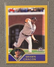 2003 Topps Baseball MLB #248 Shawn Chacon /2003 Gold Parallel Card Rockies