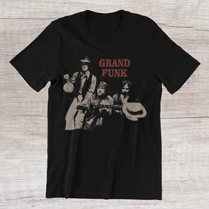 GRAND FUNK RAILROAD 1969 Álbum Camiseta Años 70 Rock Band en Anillo Camiseta de Algodón Hilada - Imagen 1 de 6