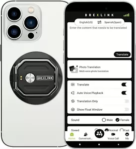 3-in-1 AI Translator Recorder, BrexLink Voice Recorder Translator with APP Contr - Picture 1 of 7