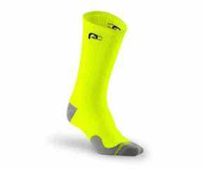 NWOT Pro Compression PC Racer Neon Yellow Mid-Calf Compression Socks - Picture 1 of 3