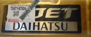Daihatsu Genuine Hijet Emblem Badge Sticker Decal OEM Car Parts New 75471-97504 - Picture 1 of 24