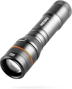 NEBO Newton Waterproof Flashlight 500 Lumens Black LED with Magnetic Base