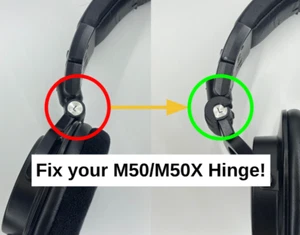Kit de reparación de bisagras Audio Technica ATH-M50 / ATH-M50x / M50x / M50, 2 años de garantía - Imagen 1 de 8