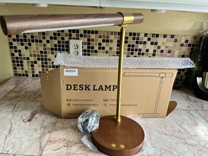 Modern Banker Desk Lamp with Wireless Charging - Picture 1 of 10
