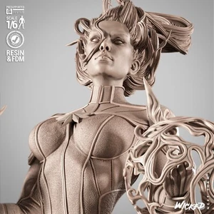 Captain Marvel Sculpture(300mm)/3D Printed/Unassembled/Unpainted/Wicked - Picture 1 of 12