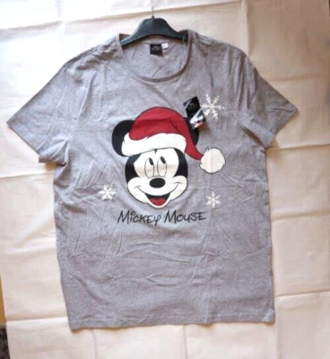 LB161 Herren T-Shirt, Weihnachten, Mickey Mouse Motiv, Gr. 2XL (60/62), NEU - Bild 1 von 4