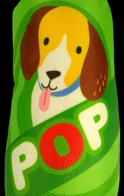 Dog Toy Soda Pop Can Squeaky Floppy Ear Doggy Rope Squeaks Throw Squeaking Dogs - Image 1 of 4