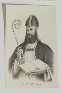 38415 Cartolina illustrata religiosa - Sant'Ambrogio - Picture 1 of 4