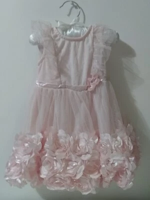 Vestido Bebé Niño 18 Meses Niñera Rosa Elegante Floral Boda Concurso LEER Foto 1 de 4