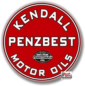 (KEND-5) 12" KENDALL PENZBEST ACEITES DE MOTOR calcomanía lubster bomba de gas gasolina - Imagen 1 de 1