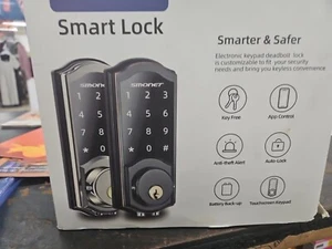 Cerradura de puerta WiFi entrada sin llave Bluetooth teclado digital electrónico cerrojo inteligente - Imagen 1 de 8