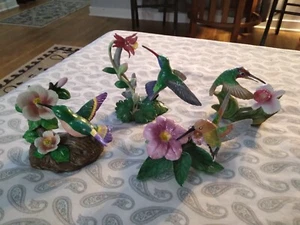 Vintage 4 Kolibri Figuren Keramik/Porzellan (3) - Bild 1 von 9