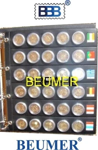 10 Hojas BBB* BEUMER*, para  2€uros en CAPSULAS. Con ojetes metálicos. Rígidas. - Imagen 1 de 1