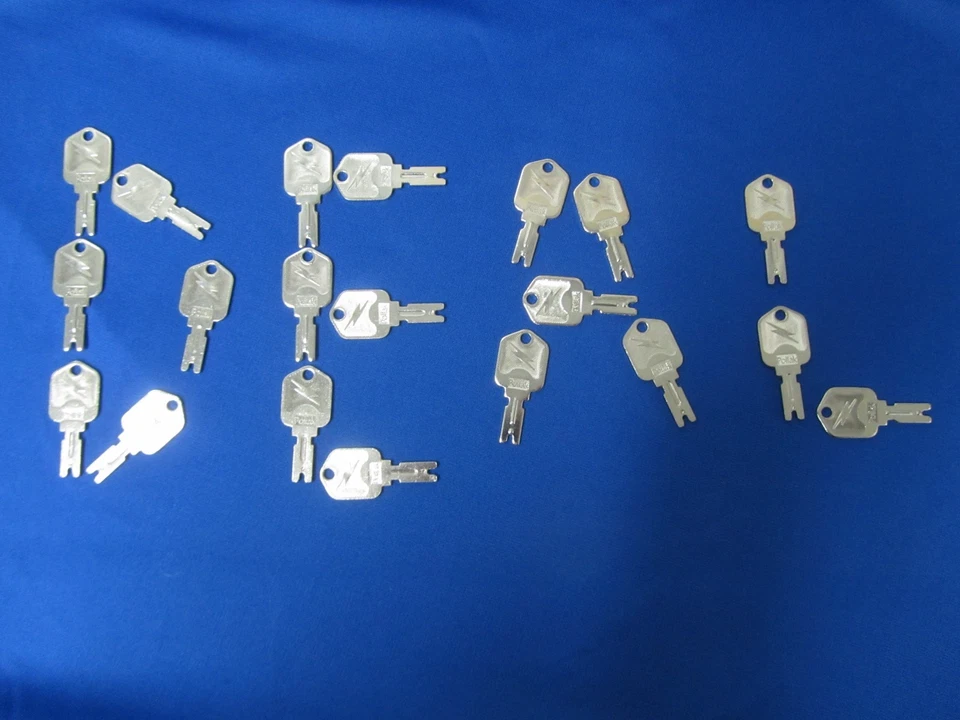 NEW! 20 USA HIGH QUALITY FORKLIFT IGNITION KEY KEYS YOU GET (20 KEYS) - image 1 of 1