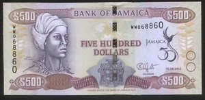 Jamaika 500 Dollars 2012 Pick 91 UNC Series WW  - Picture 1 of 1