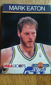 1990 NBA Hoops Collect Book Mark Eaton, Utah Jazz