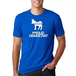 PROUD DEMOCRAT DONKEY SAVE THE SWAMP Crew Neck Short Sleeves T-Shirt - Picture 1 of 1