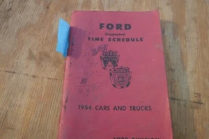 1954 Ford Labor & Time Estimating Schedule Booklet Cars & Trucks - Picture 1 of 2