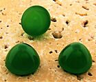 24 VINTAGE JADE ACRYLIC 13mm. HIGH DOME ROUND CABOCHONS 7156