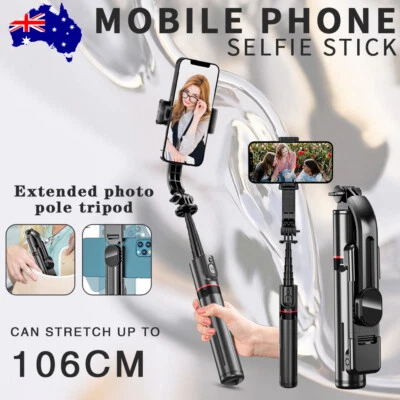 [NEW] 360° Selfie Stick Tripod Remote Bluetooth for iPhone14 13 12 Pro Max 11 XS - image 1 of 4