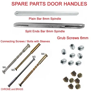 Connecting Bolts and Sleeve, Bar Spindles, Grub Screws Spare Parts Door Handles - Picture 1 of 26