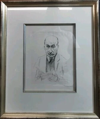 MaxLiebermann(1847-1935),Lithographie ,Selbstbildnis, signiert,gerahmt 648 - Bild 1 von 4