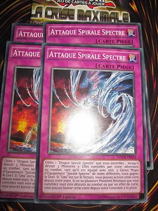YU-GI-OH! COM ATTAQUE SPIRALE SPECTRE PLAYSET ( 4 CARTES) MACR-FR074 ED1 NEUF - Picture 1 of 1