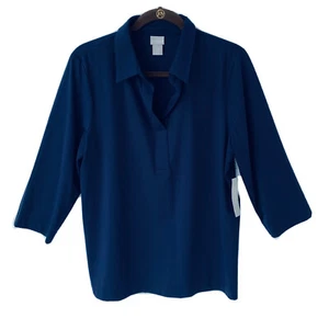 Blusa Top Chicos Talla 2 Pulida Tejida Popover Kings Azul Marino Grande 12 14 Nueva con Etiquetas $69.50 - Imagen 1 de 9