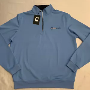 Footjoy 1/2 Zip Golf Pullover Gathered Waist Mens Medium Blue 25200 New NWT 👀🔥 - Picture 1 of 9