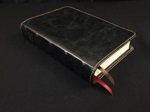 Premium Leather Bible - ESV Large Print Single Column Journaling Bible in Black - Picture 1 of 8