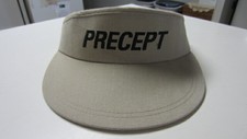 Tan Precept Embroidered Adjustable Golf Visor