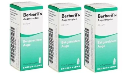 DR. GERHARD MANN 3x BERBERIL N Augentropfen 10 ml PZN: 4939642
