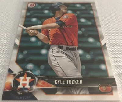 2018 Bowman Baseball Prospects Kyle Tucker Houston Astros base card #BP-55 - Image 1 of 2