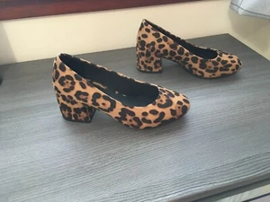 BNWB Evans Ladies Animal Print Court Shoes, Size Uk 4, Extra Wide Fit(EEE) - Picture 1 of 11