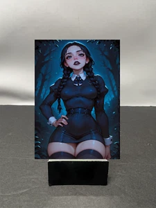 Wednesday Addams Waifu Anime Custom Art Trading Card NSFW AVAILABLE W5545 - Bild 1 von 2