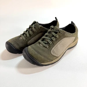 Keen W 8 Presidio II Dusty Olive gestromte bequeme Freizeitschuhe aus Leder Canvas gebraucht, in einwandfreiem Zustand - Bild 1 von 13