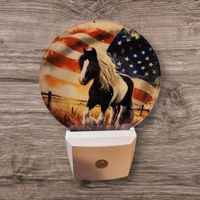 Horse and Flag Night Light - Image 1 of 3