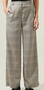 NWT SUGARLIPS Curve 2X Mulvane Plaid Wide Leg Pants - Picture 1 of 8