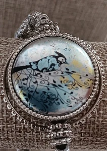 Stretcharmband der Marke Magnetabilies blau Vogel silberfarben  - Bild 1 von 9