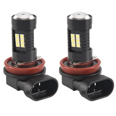2x Canbus H8 3030 21Smd Led Drl Daytime Running Fog Light Bulbs For Skoda5611 - Image 1 of 4