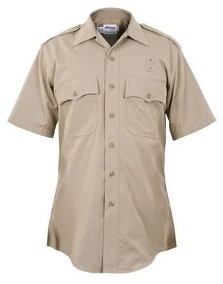 Elbeco 248 California Highway Patrol Poly/Rayon Short Sleeve Shirt  15.5 - Image 1 of 2